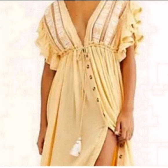 Free People Bali Collection Will Wait For You Dress in Garbanzo - Picture 8 of 16